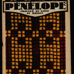 Penelope Wool Work no 18 Jan 1927 Feminine Original Vintage Fashion Magazine