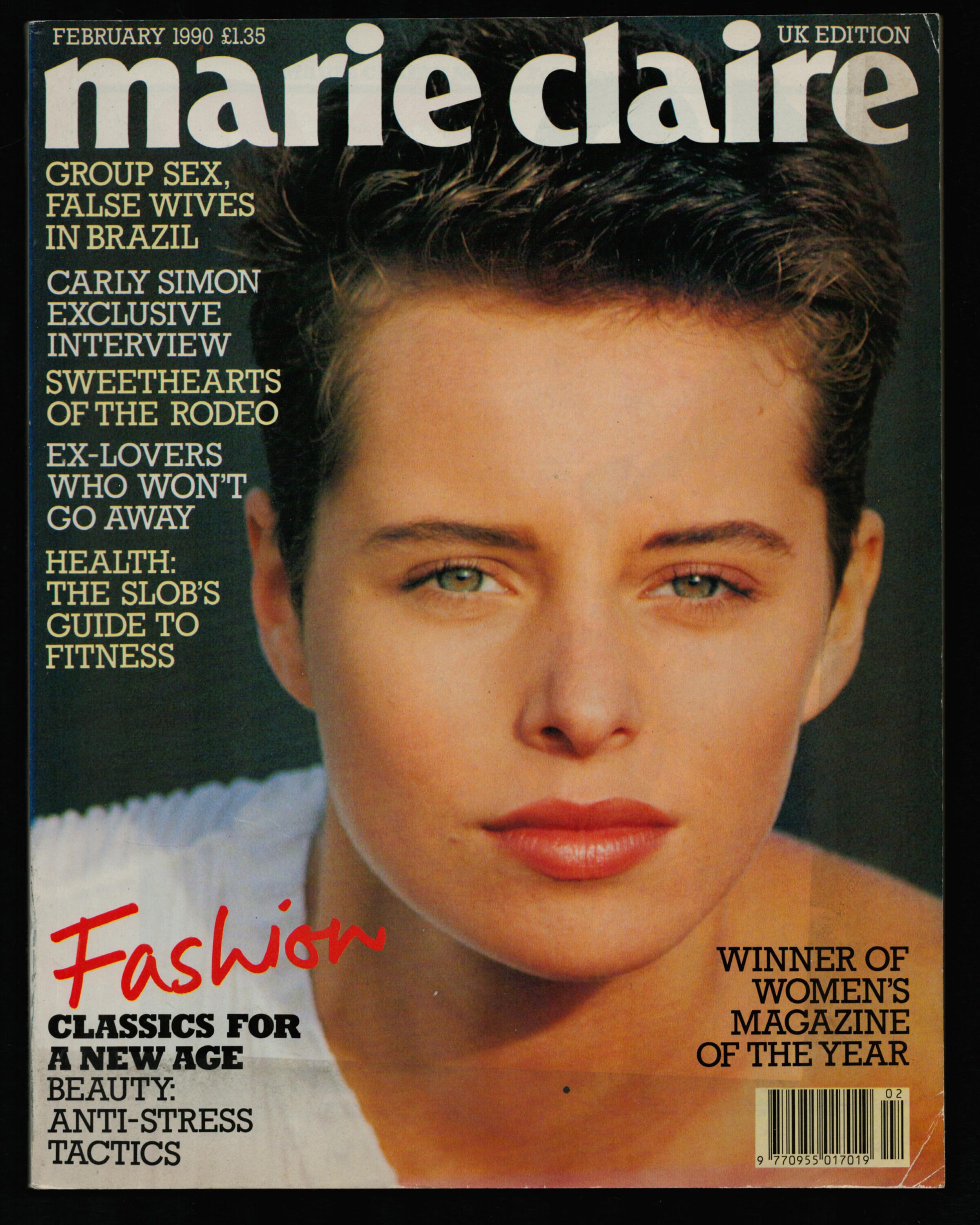 Marie Claire UK Edition Feb 1990 Original Vintage Fashion