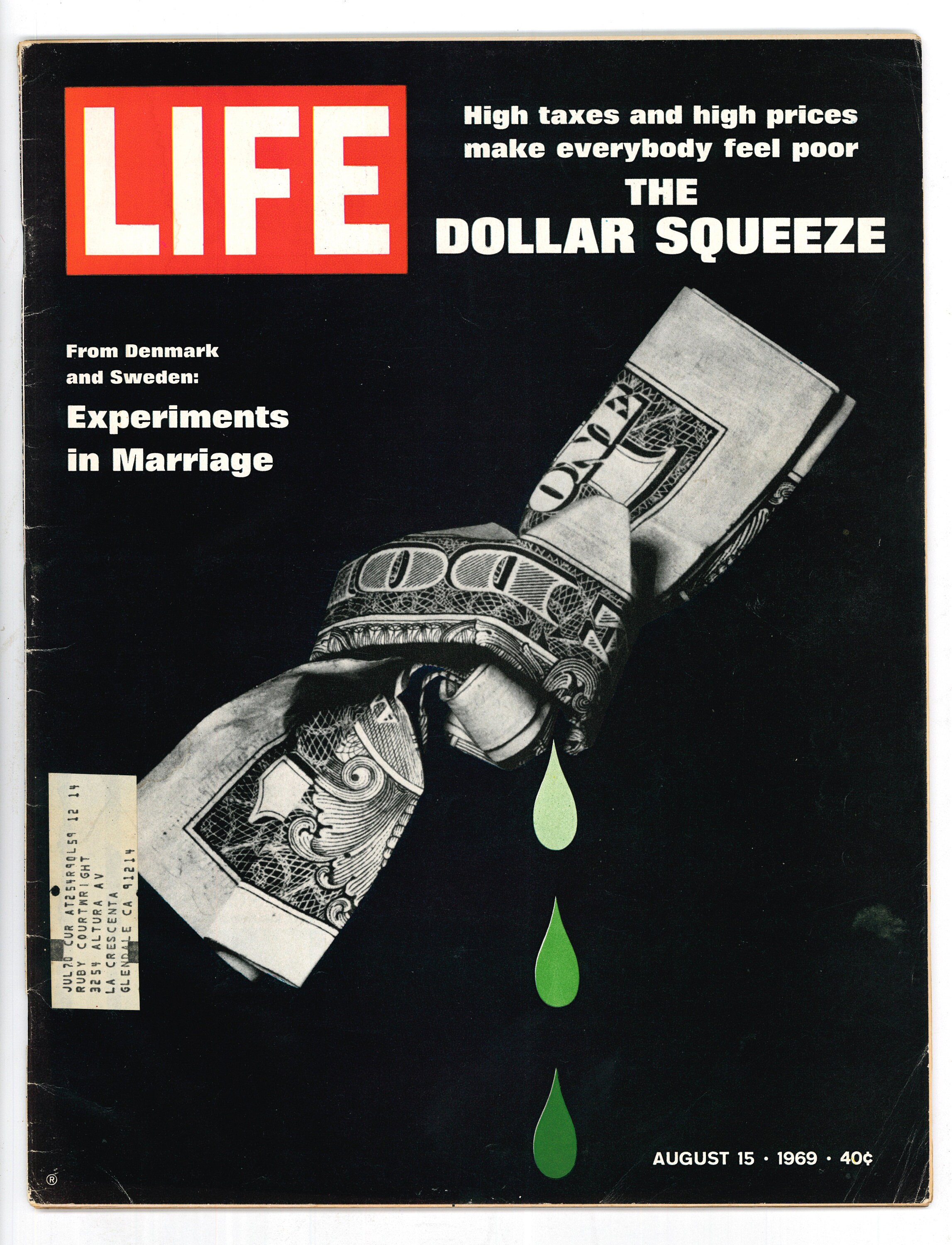 Life Aug 15 1969 Original Vintage Magazine