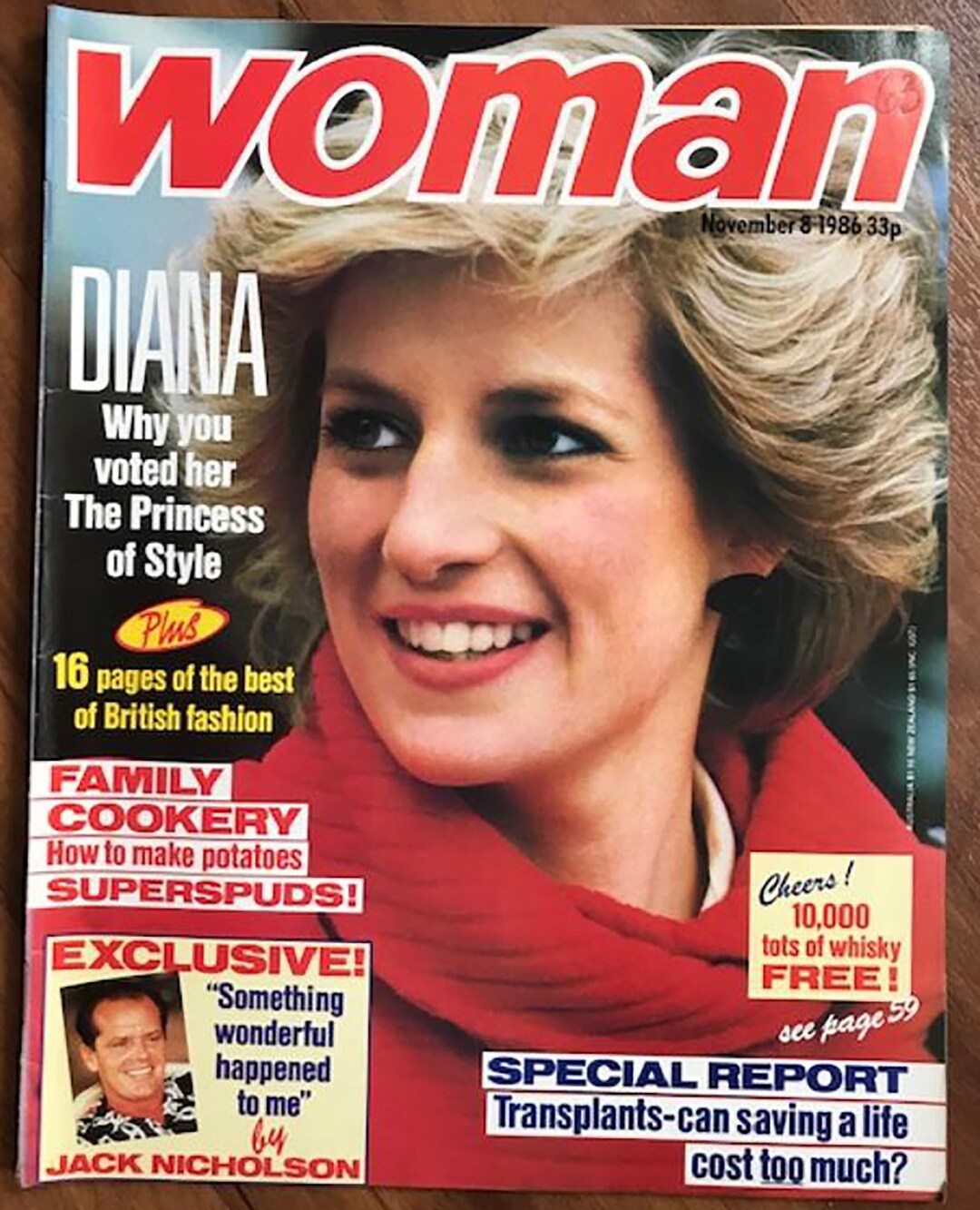 Woman Nov 8 1986 Original Vintage Weekly for Women Magazine - Etsy UK