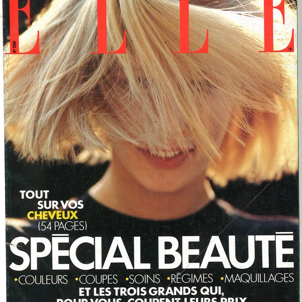 Elle French no 2288 Nov 13 1989  Paris Foreign Original Vintage Fashion Magazine Gift Present Birthday