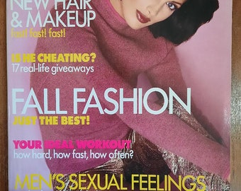 Glamour US  Sept 1996 Original Vintage Fall Fashion Magazine cover: Nieves , Tina Turner inside