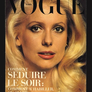 Vogue Paris Nov 1972 Original Vintage Fashion Magazine CATHERINE DENEUVE
