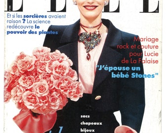 Elle French no 2545  Oct 10 1994 Original Vintage Fashion Magazine Gift Present Birthday  Jean Reno inside 30th