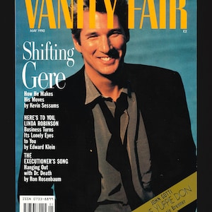 Vanity Fair Magazine May 1990 Richard Gere