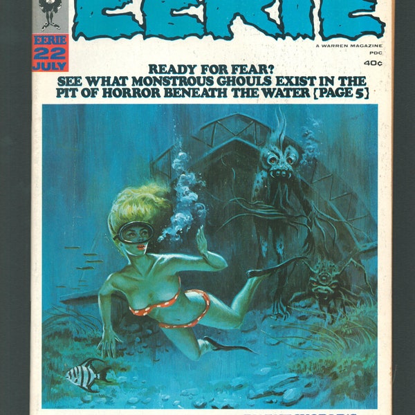 Eerie No 22 July 1969 Warren Horror Comic