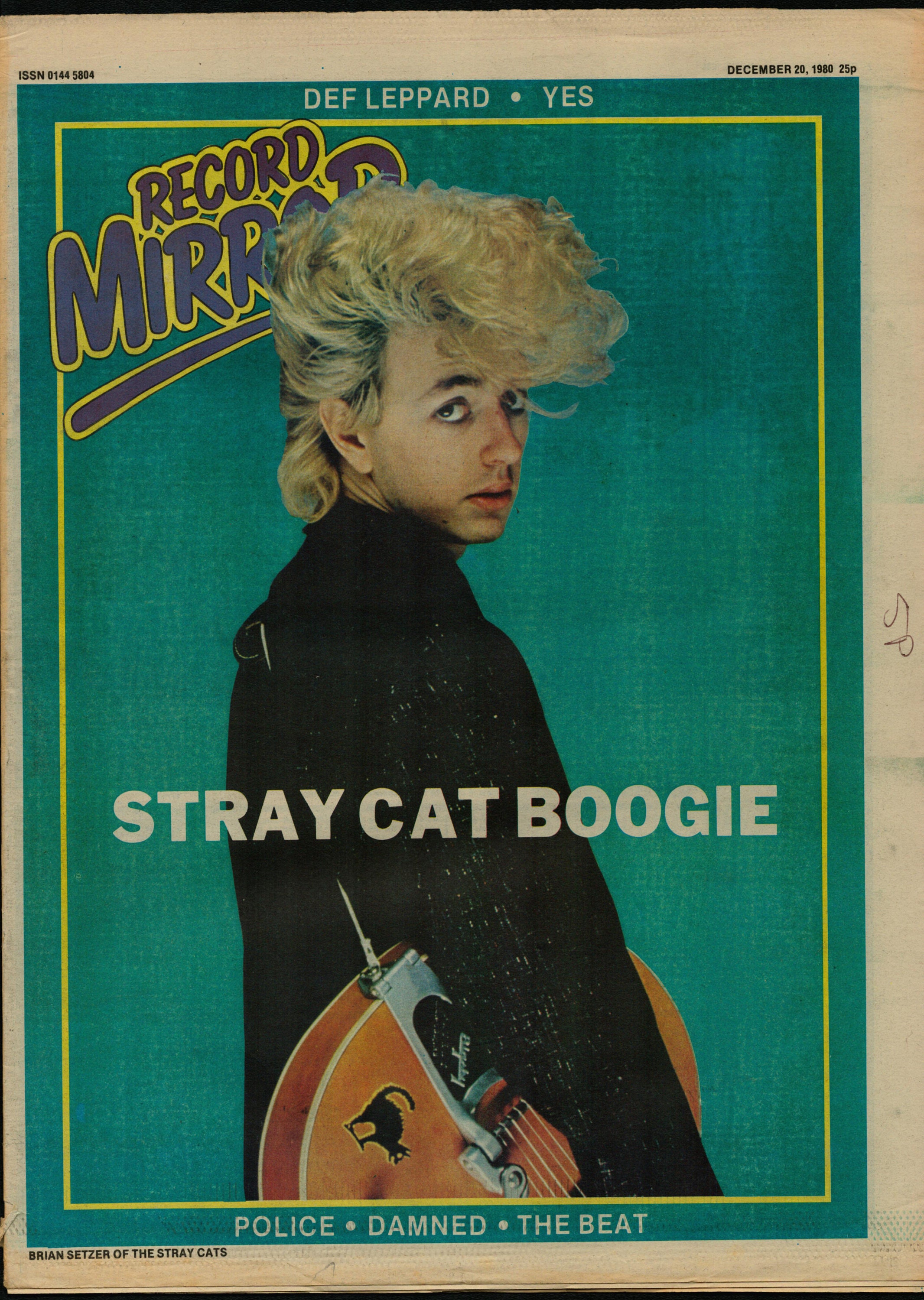 Record Mirror Dec 20 1980 Brian Setzer Stray Cats, Plice, Damned , the Beat  , Def Leppard - Etsy Israel