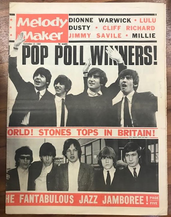 Melody Maker Sept 12 1964 British Pop Newspaper Music and Artists 