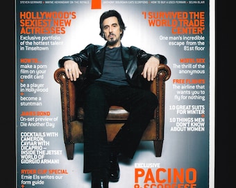 Revista Esquire UK, octubre de 2002, portada: Pacino