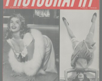 Glamour Photography Fall 1956 Rare Retro Magazine the photographer and his Models