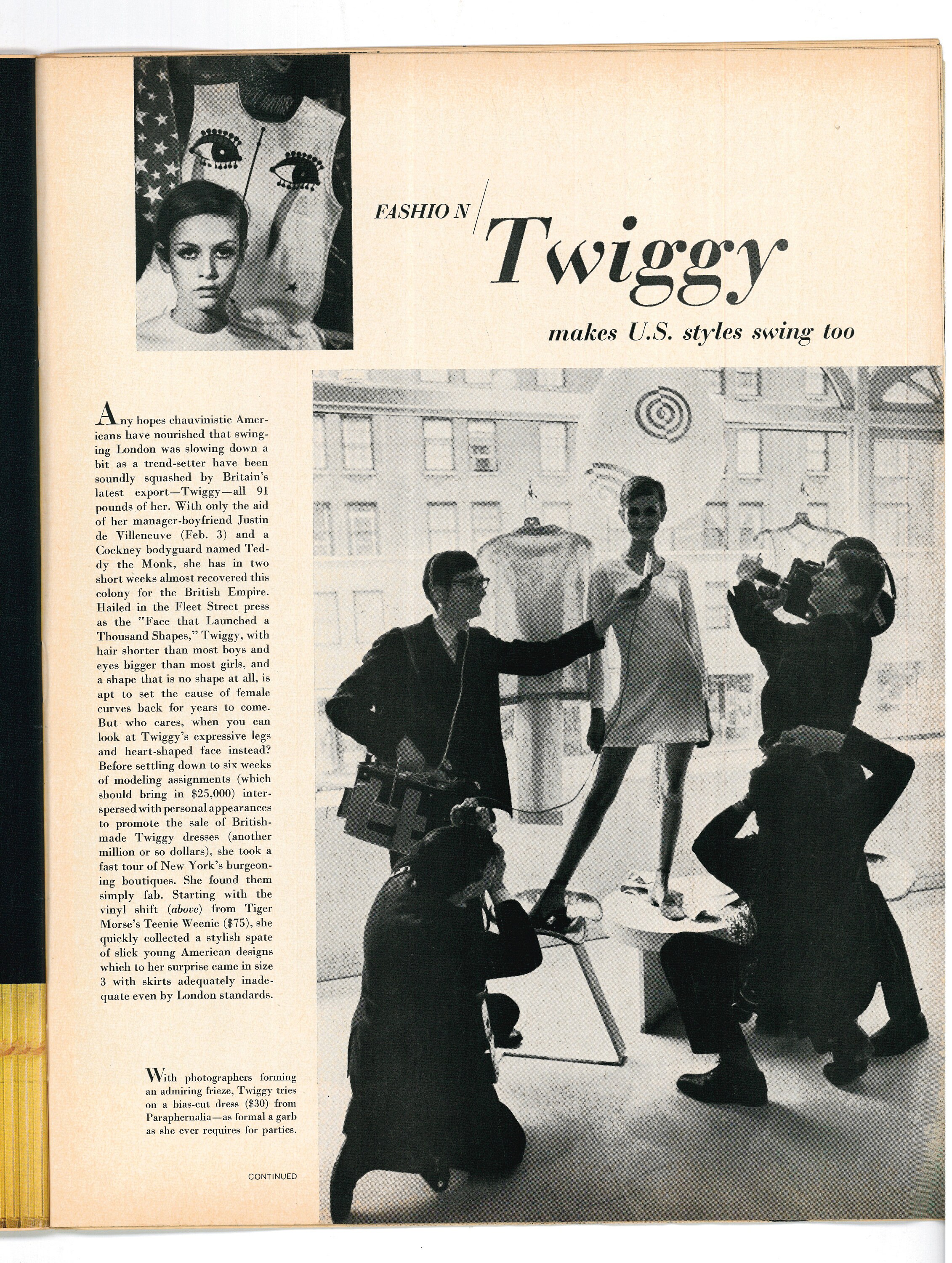 Vogue 1967 8月 twiggy ツイッギー　ヴィンテージ雑誌 Vogue 1967 8月 twiggy ツイッギー ヴィンテージ雑誌