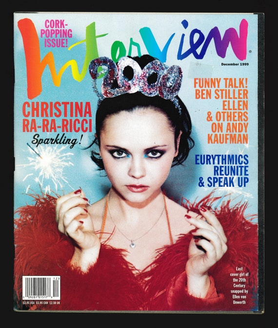 Interview Magazine 1999 12 表紙 クリスティーナリッチ Life Lessons From Christina Ricci