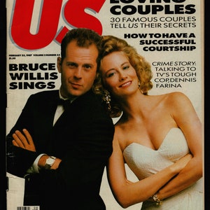 US Entertainment Magazine Feb 23 1987 Bruce Willis Cybill Shepherd cover