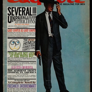 Esquire Magazine May 1961 Several Unparalleled Attractions! Gary Cooper