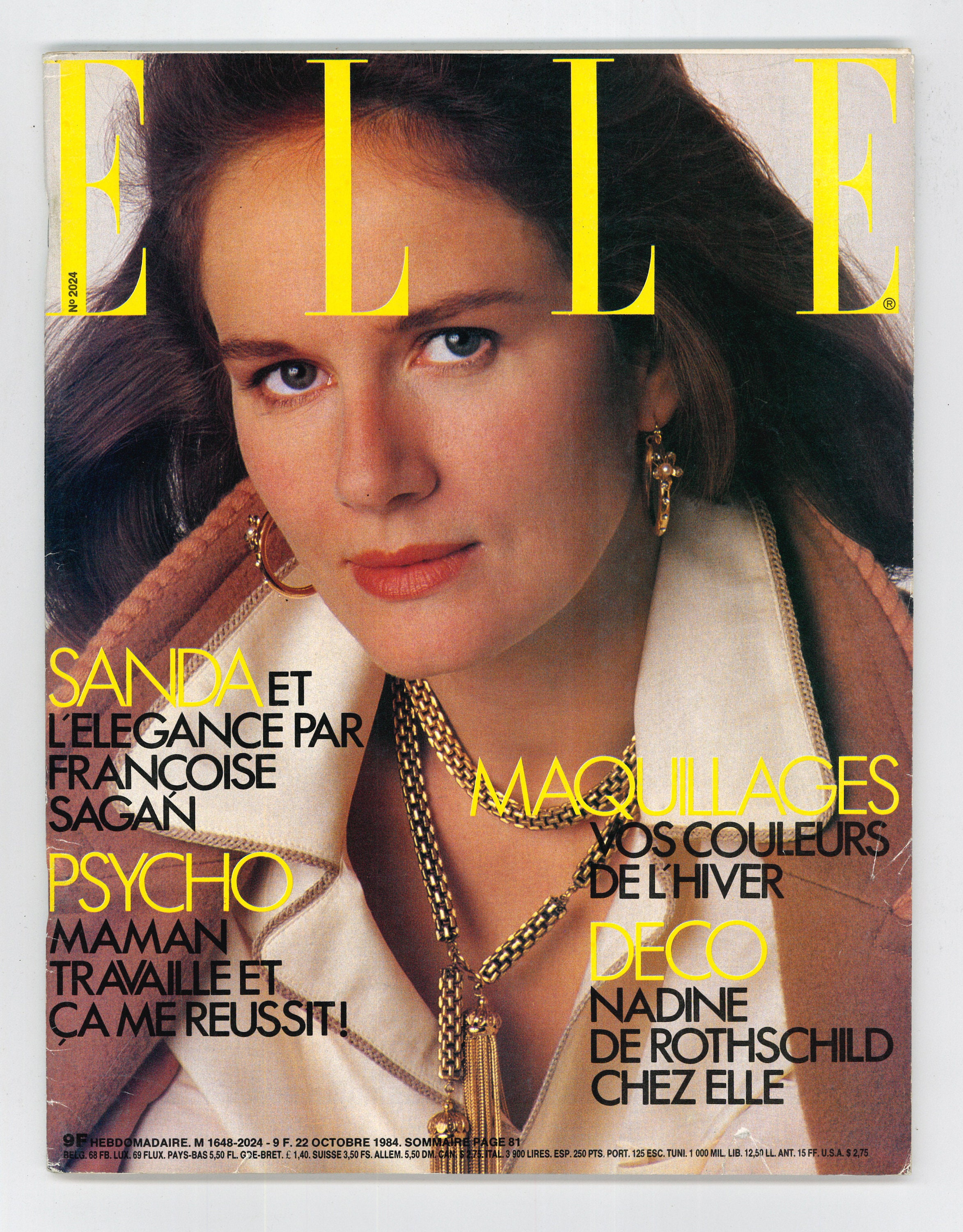 Elle Oct 22 1984 French Edition Vintage Magazine 40th - Etsy