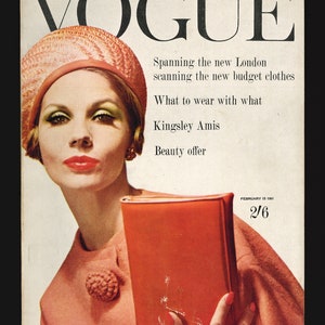 Vogue UK 15 février 1961 Magazine de mode original vintage