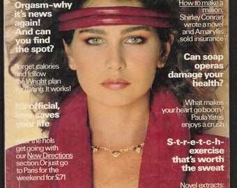 Cosmopolitan Reino Unido septiembre de 1982 Regalo de cumpleaños Presente Revista de moda vintage original británica