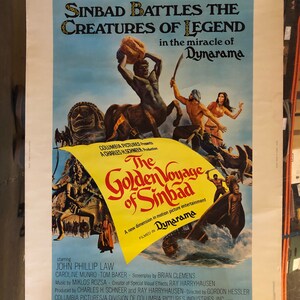 Golden Voyage of Sinbad, 1973 Drive in Movie Poster