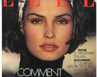 Elle French no 2250 Feb 20 1989 Paris Foreign Original Vintage Fashion Magazine Gift Present Birthday