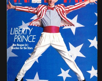 Vanity Fair Magazine July 1986 Ron Ronald Reagan Jr