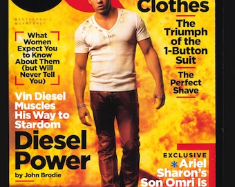 GQ US 2002 2004 2006 Revista vintage original trimestral para caballeros