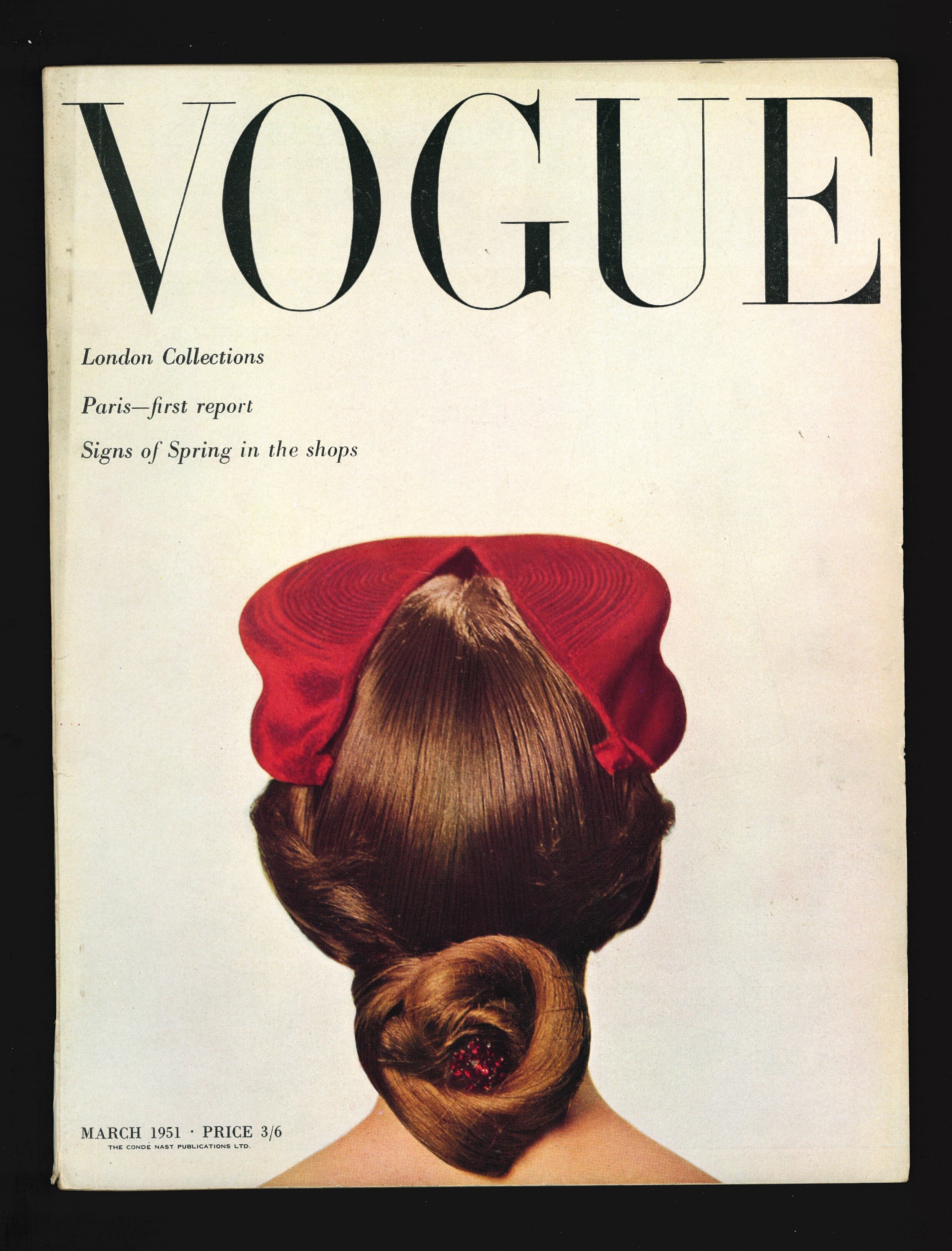 Vogue UK March 1951 Original Vintage Fashion Magazine Norman