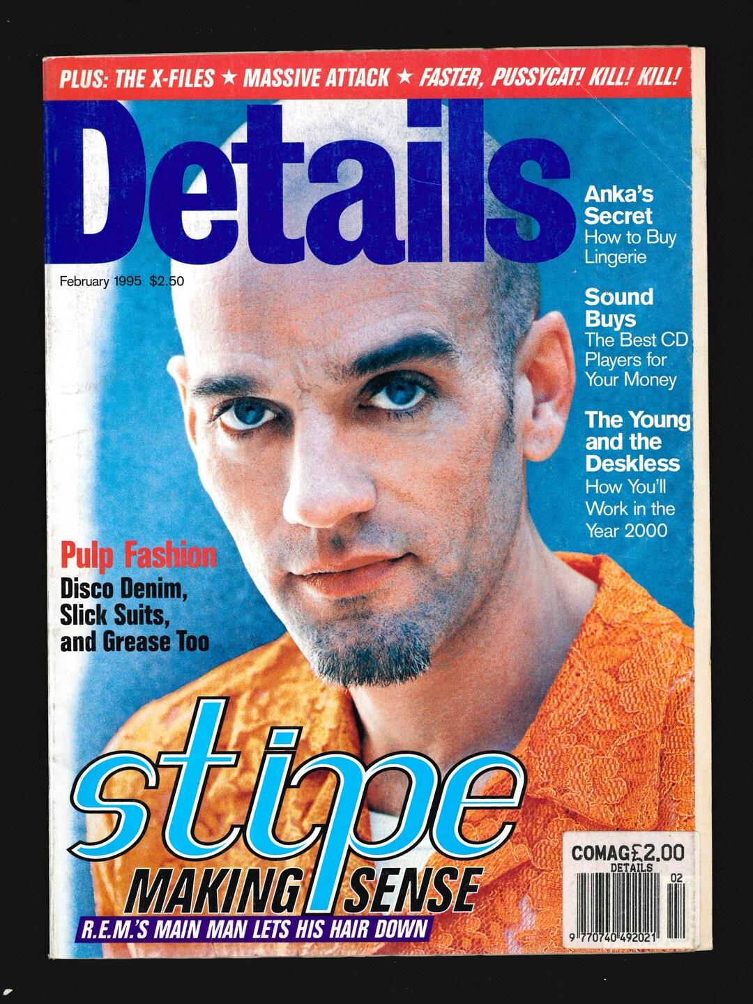 Details 1995 Back Issues Original Magazine Michael Stipe Leonardo ...