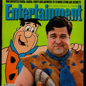 Entertainment Weekly Magazine April 10 1992 John Goodman Fred Flinstone