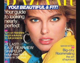 Harper's Bazaar US Feb 1986 Vintage Rare Retro Original Fashion