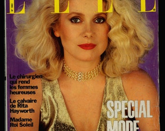 Elle no 1863 Sept 1981 Special  Mode Paris French Foreign Original Vintage Fashion Magazine cover: Catherine Deneuve