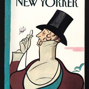 New Yorker Vintage Magazine  Feb 23 1981 Eustace Tilley by Ira Levin