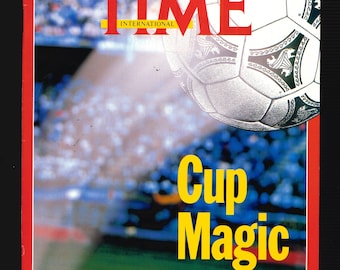 TIME JULY 9 1990 Vintage Magazine World Cup Football