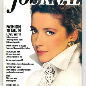 Woman&#39;s Journal Feb 1989 Original Vintage Magazine  Richard Gere at 40 and James Stewart at 80