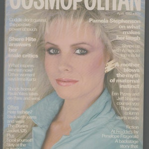 Cosmopolitan UK April 1982 Geburtstag Original Vintage Fashion Magazine Pamela Stephenson Cover