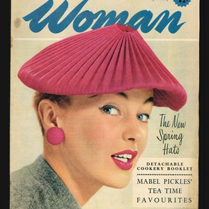 Woman Feb 25 1956 Vintage Magazine The New Spring Hats