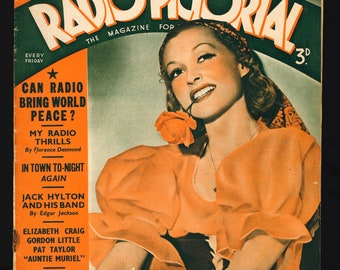 Radio Pictorial No 199 Nov 1937 1937 Original Magazine