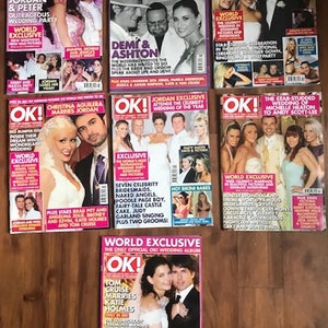 OK Magazine Wedding Covers back issues 2005-2006 YOU CHOOSE.
