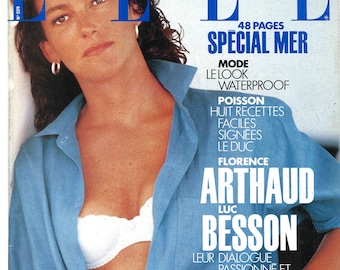 Elle no 2379 12 de agosto 1991 París francés Extranjero Original Vintage Fashion Magazine Regalo Regalo de cumpleaños