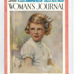 Woman&#39;s Journal Oct 1941 British Original Vintage Fashion Magazine Cover : H.R.H. Princess Alexandra