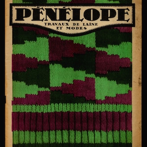Penelope Wool Work no 87 Dec 15 1931 Feminine Original Vintage Fashion Magazine