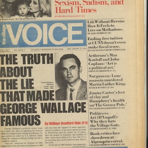 Village Voice Jan 12 1976 US American the Country&#39;s First Alternative NewsWochenzeitung und Kulturzeitung Charles Bronson George Wallace