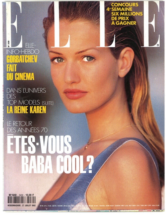 Elle French No 2430 July 27 1992 Paris Foreign Original Vintage