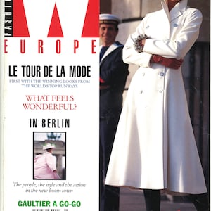 W Europe Nr 13 April 1992 Vintage Original Mode Magazin für Männer & Frauen Geschenke Geschenk Umschlag Amber Valletta