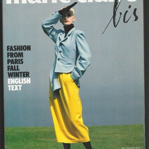 Marie Claire bis  no 14 Fall - Winter 1986 1987 Foreign Paris French Original Vintage Fashion Magazine  Gift Present Birthday