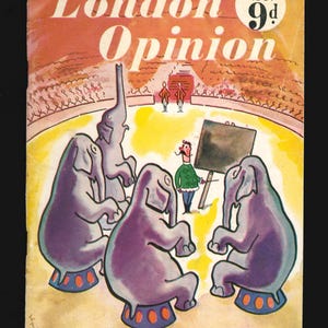 London Opinion and the Humorist  1951 Vintage Original Men Magazine Scarce