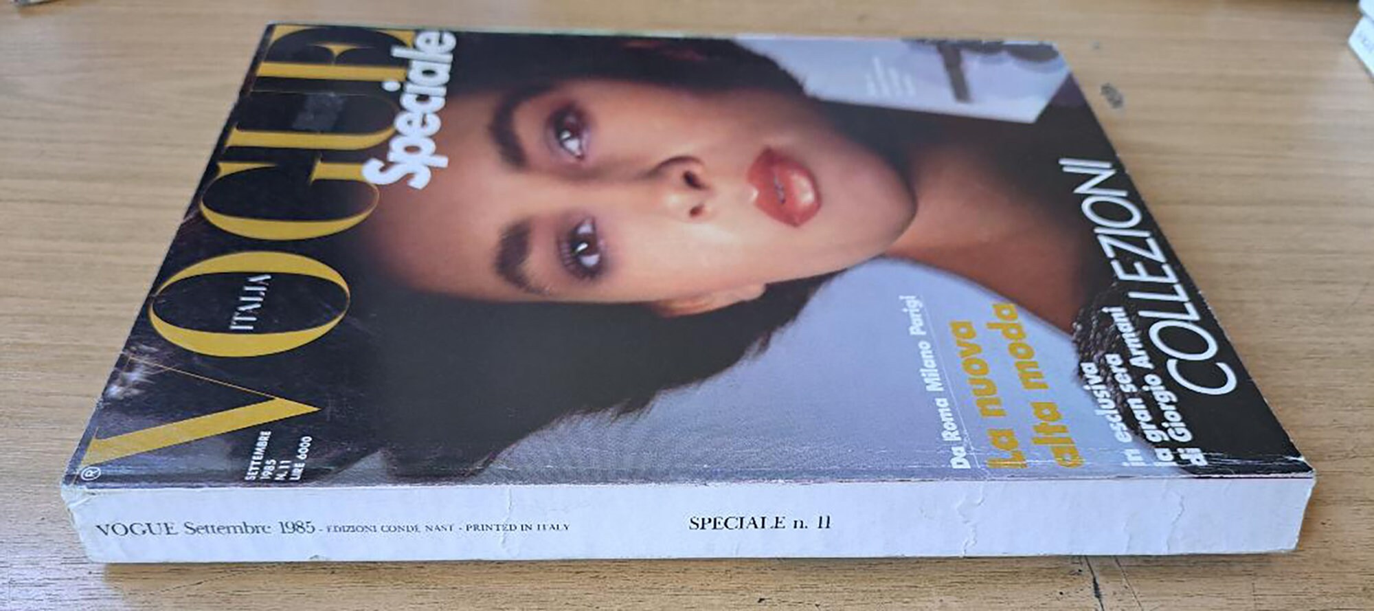 Revista de moda vintage original de Vogue Italia, septiembre de