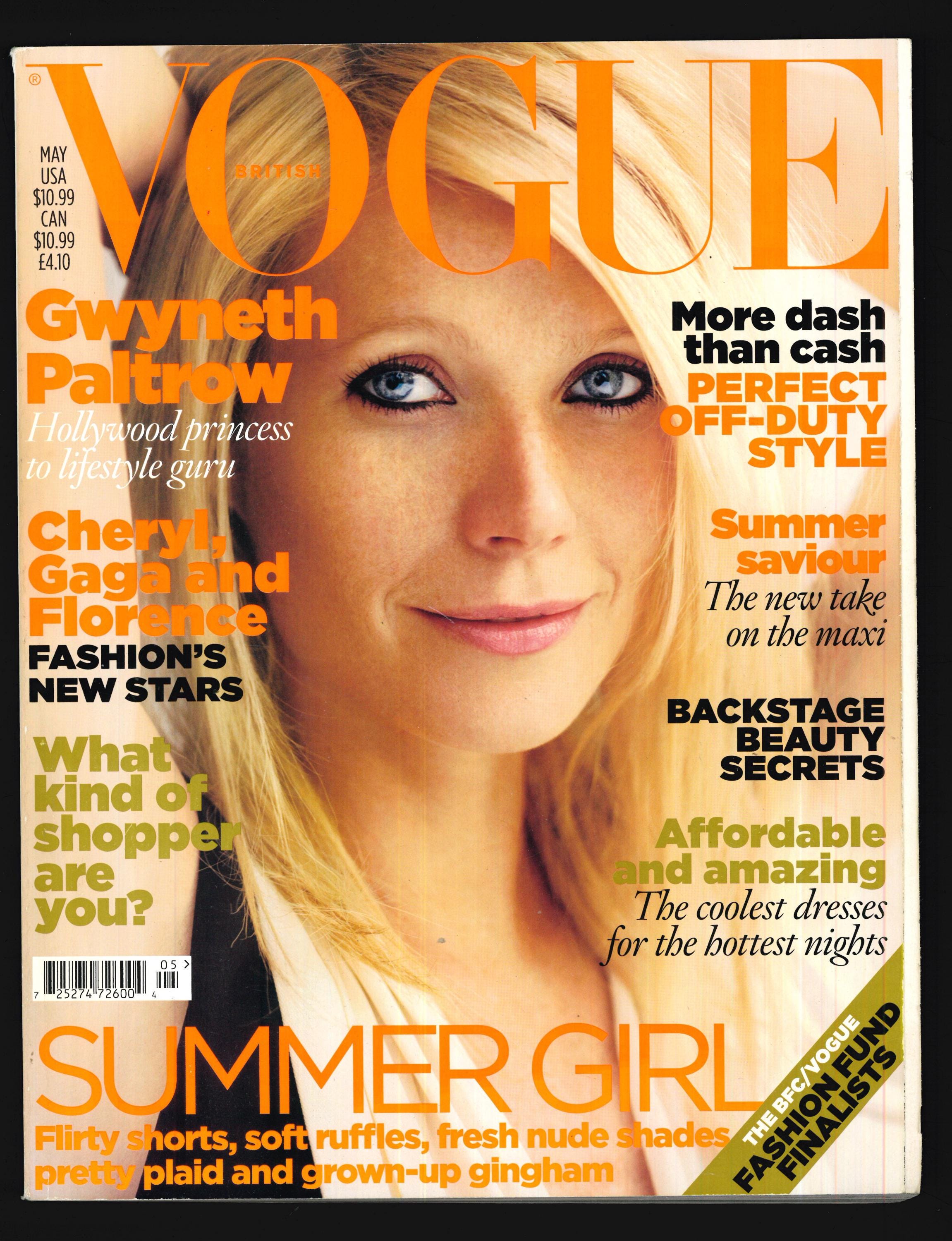 Vogue UK May 2010 British Original Fashion Magazine Cover