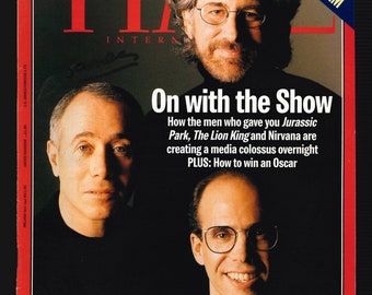 TIME MAR 25 1995 Vintage Magazine Spielberg Geffen Katzenberg