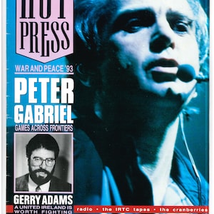 Hot Press Vol 17 nr. 9 19 mei 1993 UK Music Magazine Peter Gabriel