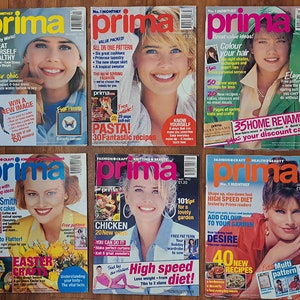Prima 1992 Original Vintage Fashion Magazines met naaipatroon